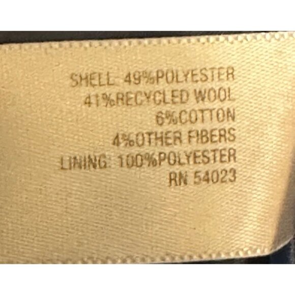 Old Navy Double-Breasted Plaid Peacoat Jacket Polyester Blend Women's Size Small - Picture 11 of 16